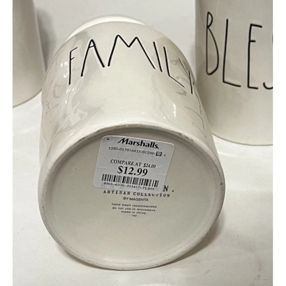 Rae Dunn 2018 OG Feast Gather Grateful Family Thankful Blessed Canisters HTF